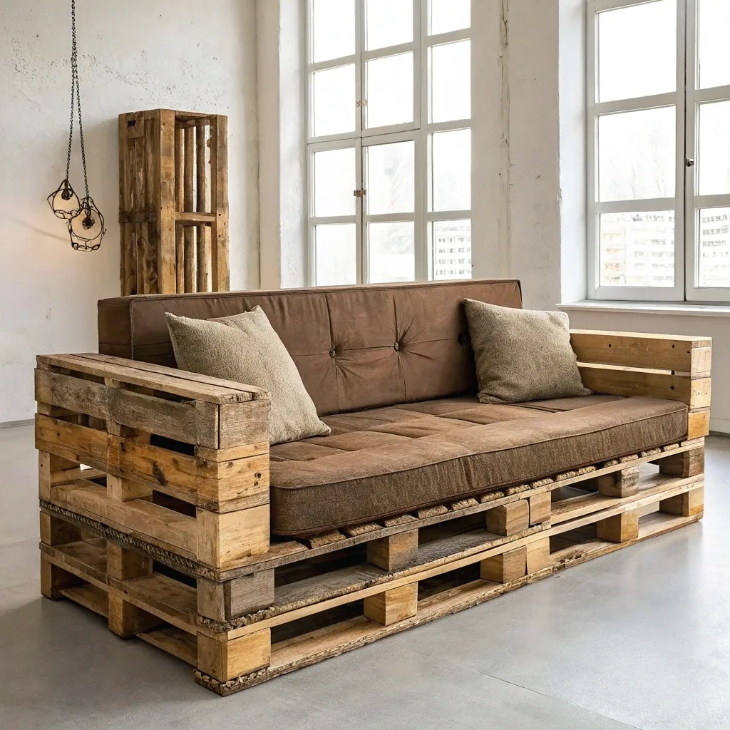Innovative pallet couch